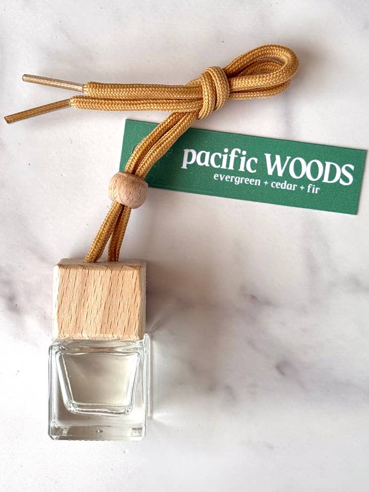 Pacific Woods Mini Diffuser/hanging car freshener/diffuser for wholesale by Everscent Candle Co.