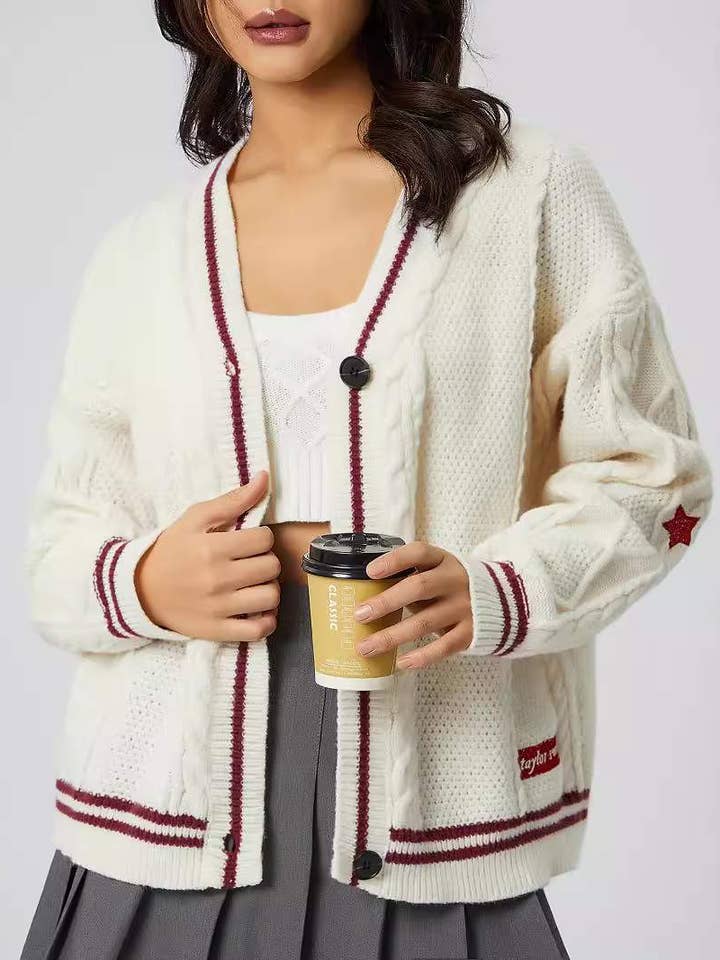 cardigan temperament age reducing loose  sweater for wholesale by Fashion Combination