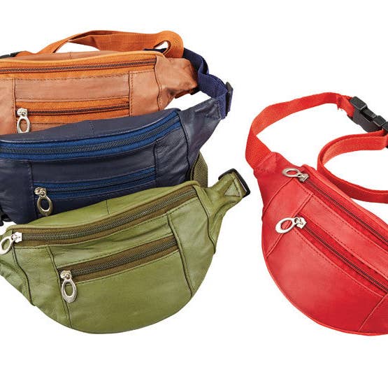 Farverig læder lille bæltetaske - 108 for engroshandel hos Viceroy Leathers
