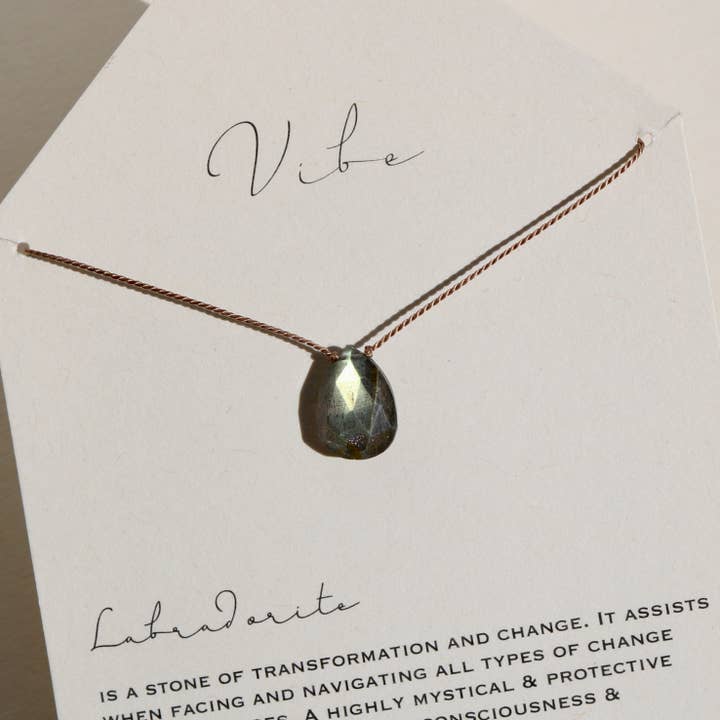 VIBE NECKLACE | LABRADORITE for wholesale by Vibe