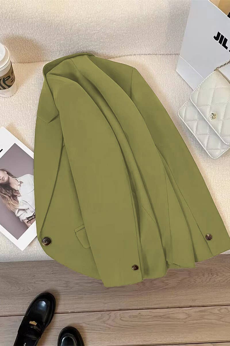 NINEXIS - Vente Blazer – femme - CWOBL0135_BLAZER À POCHE À BOUTON UNIQUE8