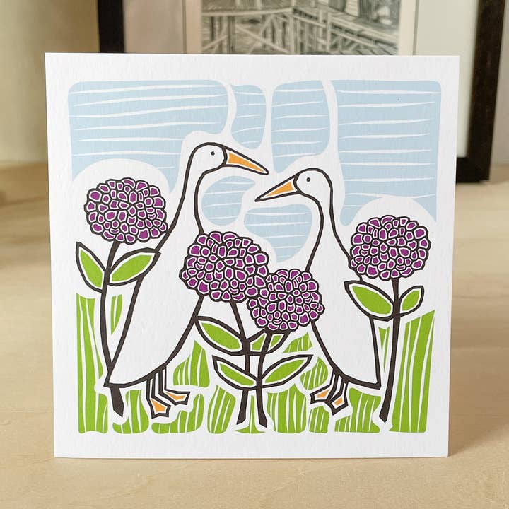 Tarjeta de pato corredor para venta al por mayor de Susan Stone Design