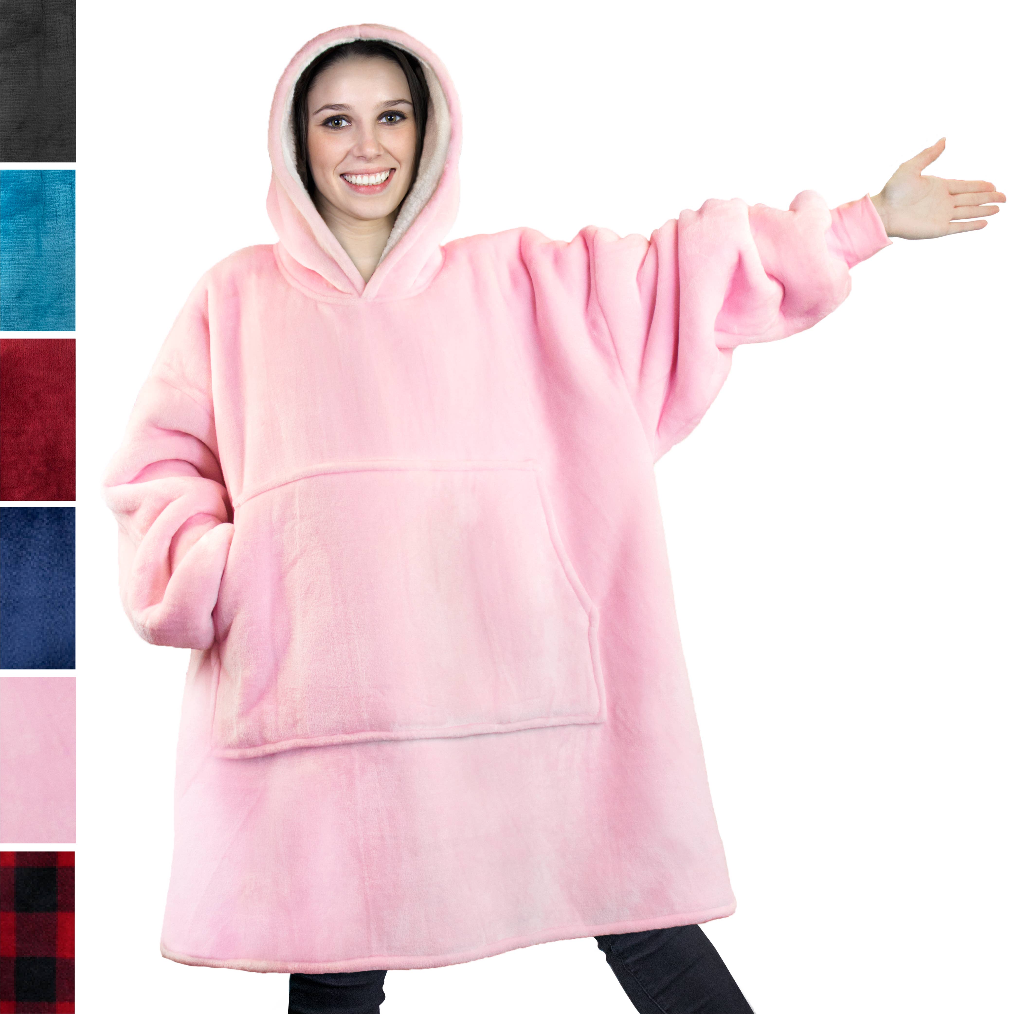 Pavilia - Wholesale Throw Blanket - Oversized Wearable Hoodie Blanket5