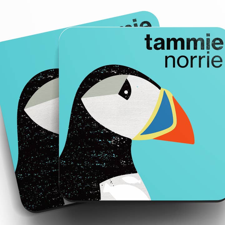 Tammie Norrie (Puffin) Coaster for wholesale by Jenni Douglas Designs