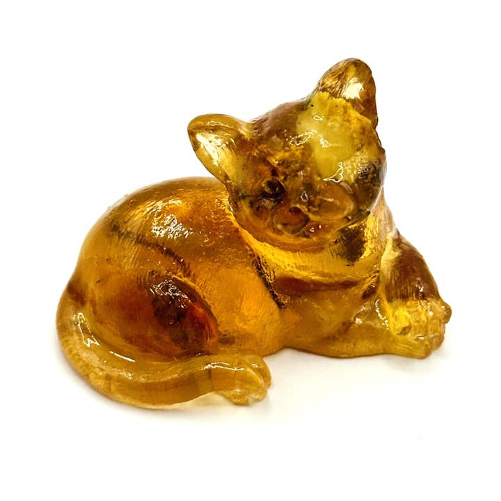 KIZIMA Handgefertigte Bernstein Katzenfigur – Ostern & Valentinstag für den Großhandel von KIZIMA