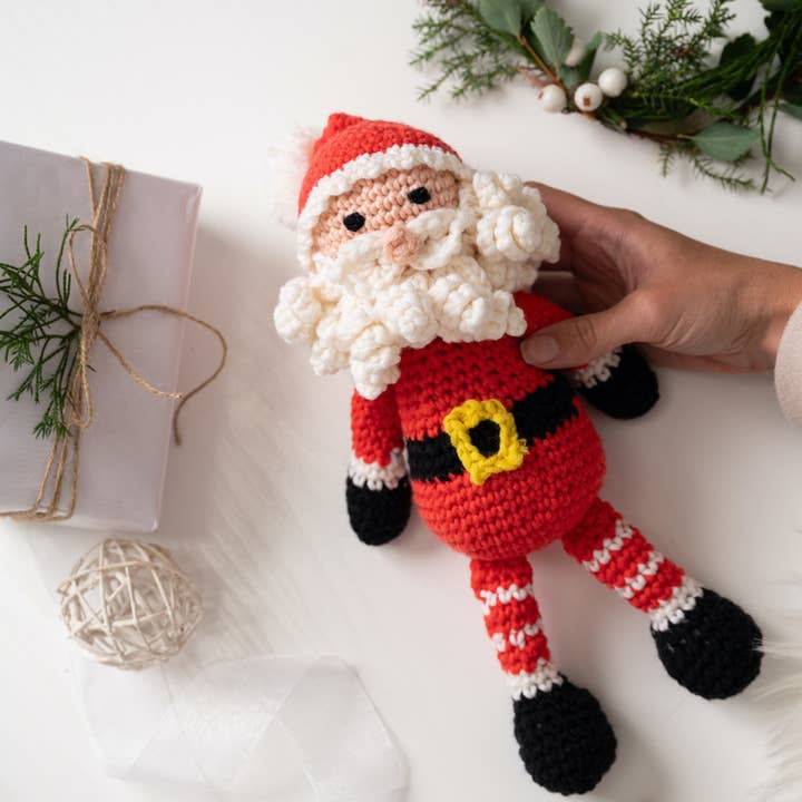 Wool Couture Company - Wholesale DIY Craft Kit - Father Christmas Easy Crochet Kit