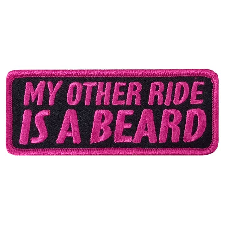 Hot Leathers MY OTHER RIDE 4" x 1.5" Embroidered Patch for wholesale by Hot Leathers