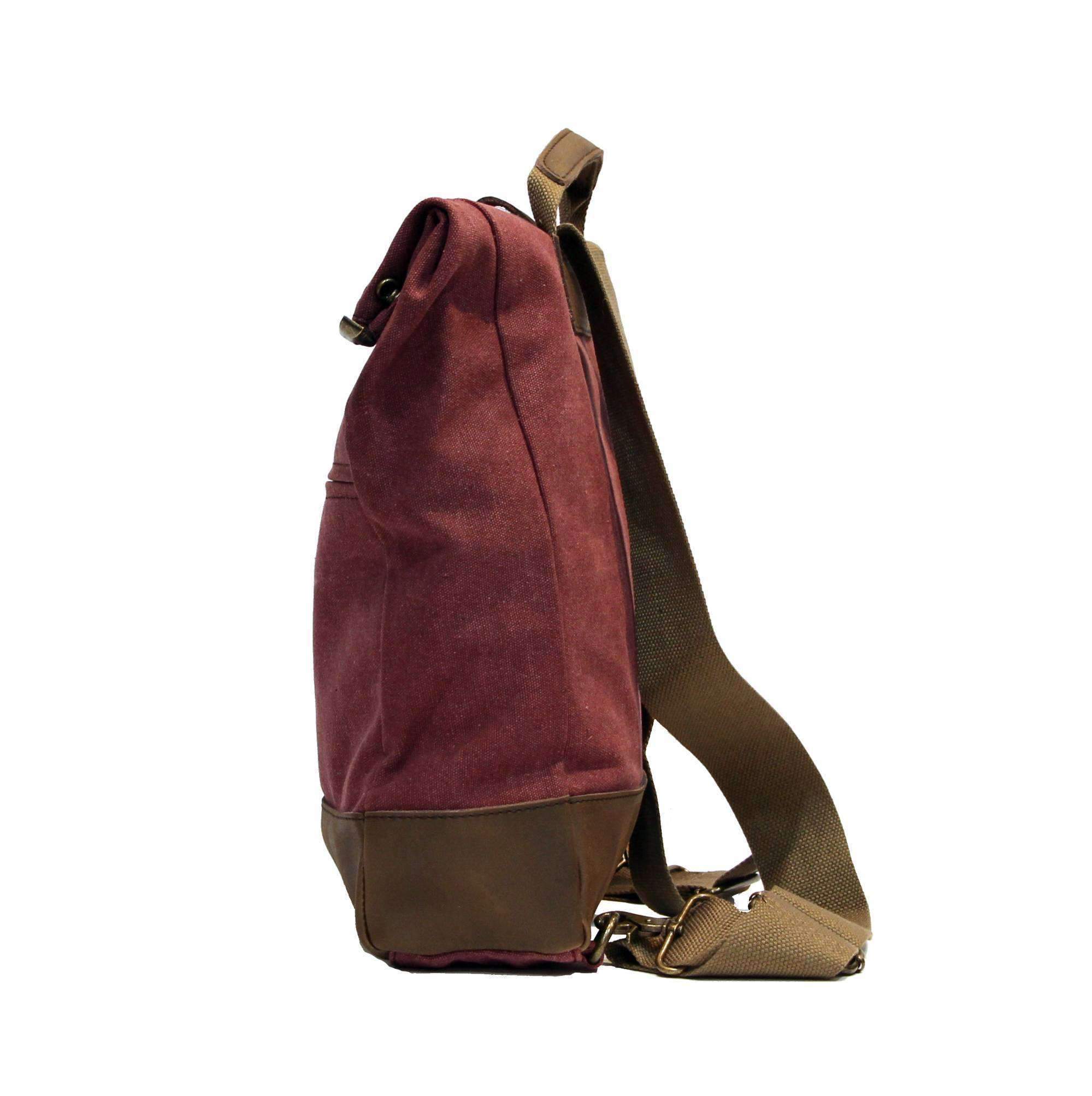 ZEDE PARIS - Vente Sac à dos – unisexe - ECOLE MILITAIRE - Sac à dos en toile et cuir4