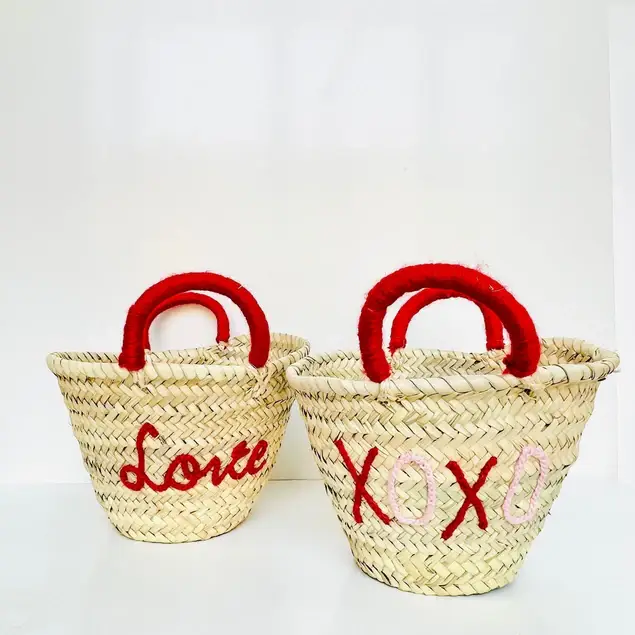 High crafty – wholesale Basket – Halloween “Boo!” Handwoven Basket Tote – Palm Leaf Trick-or-2