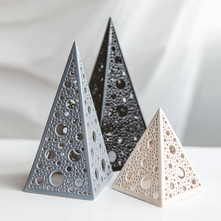 Portavelas «Pirámides» para venta al por mayor de Cozy Home Ideas