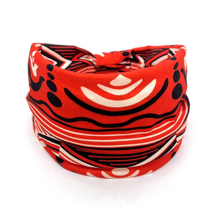 Tourtiwi – wholesale Fashion headband – women's – Colorful Ethnic Tribal Print Headband - Neck Scarf8