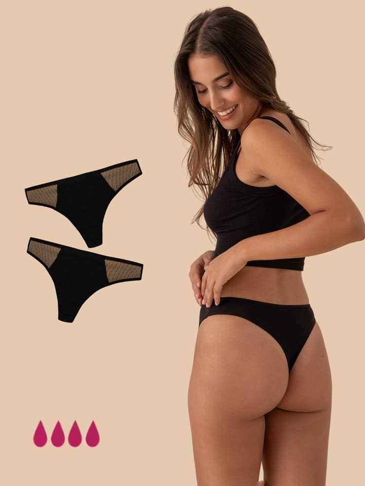 2 menstruationstrusser i bomuld Olivia for engroshandel hos Anaissa