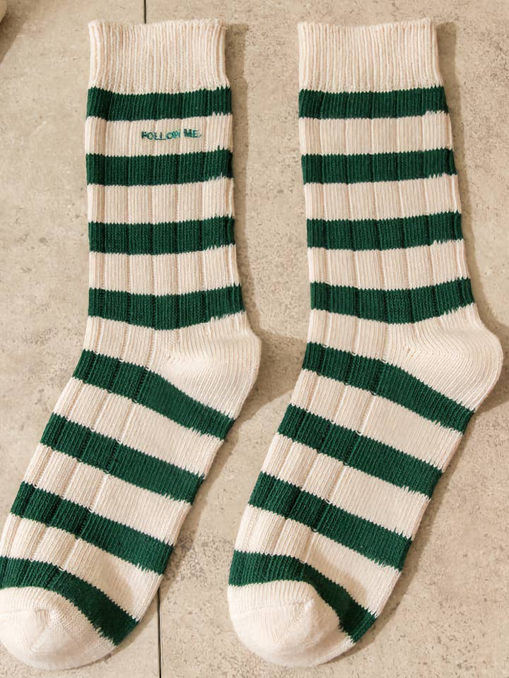 Happy Knits – wholesale Socks – Unisex – Unisex Vintage Stripes - Classic Striped Socks for Everyone1