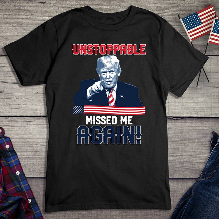 Artopia - Wholesale Screen Printed T-Shirt - Unisex - Unstoppable Trump T-Shirt1