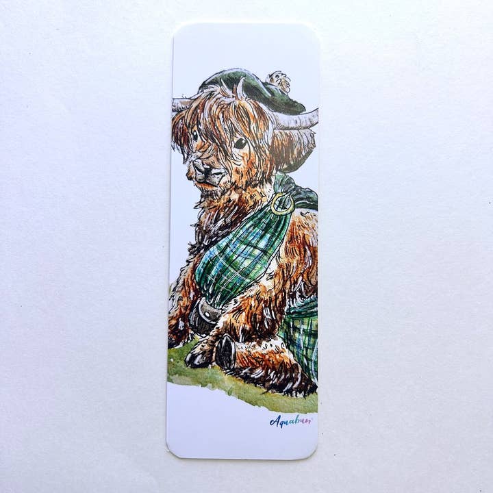 Highland Cow Bookmark for wholesale by Aquabun