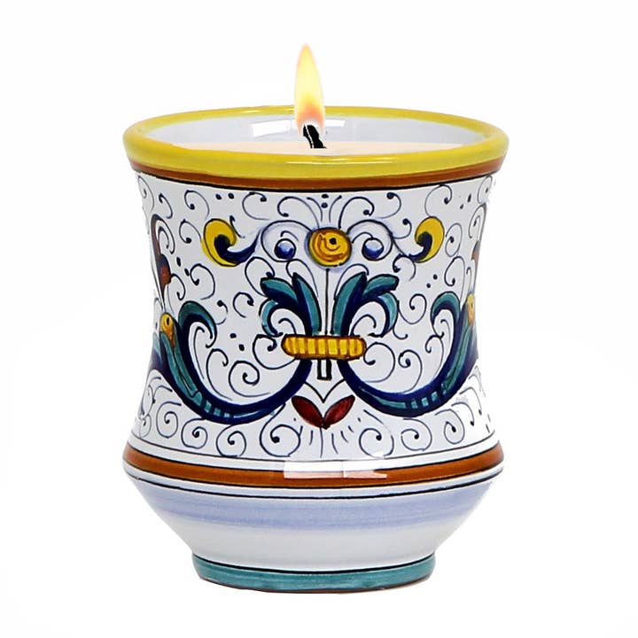 DERUTA CANDLES: Concave Candle RICCO DERUTA DELUXE Design for wholesale by Artistica - Deruta of Italy