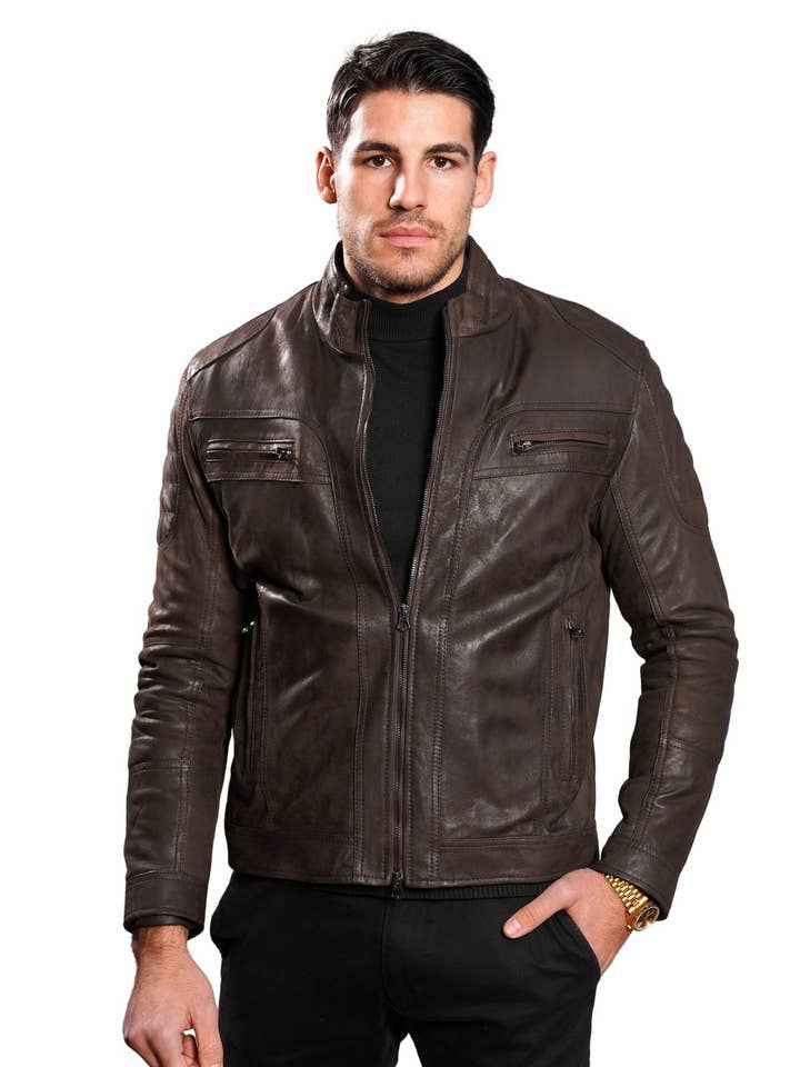 BIKER I VINTAGE T.MORO LÆDER „K 231" for engroshandel hos Dallas The Original