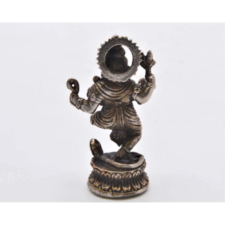 Ciel Collectables - Wholesale Decorative figurine - 1.25 Inches Tall Dancing Ganesh with Snake. Hand Details3