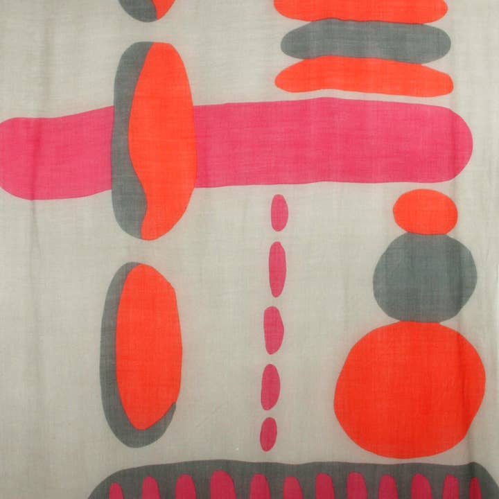 Les Belles Vagabondes - Wholesale Scarf - Women's - XL Cairn Orange Scarf