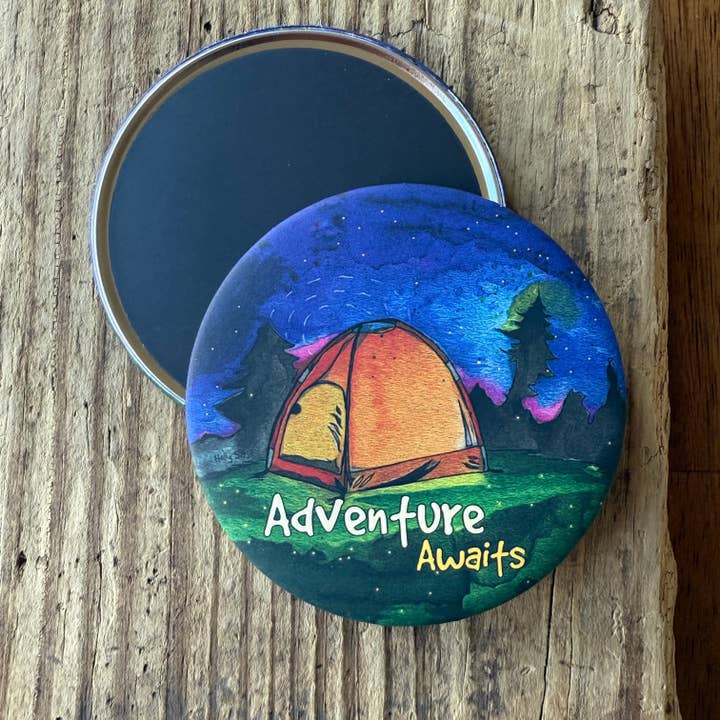 Adventure Awaits Magnet for wholesale by Holly Sage Art