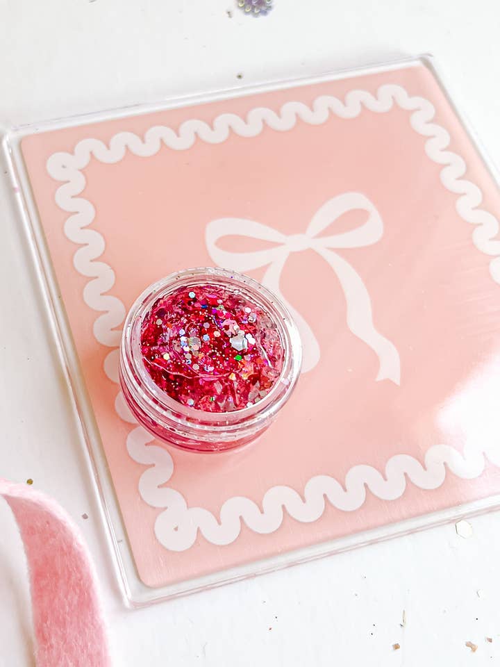 Glitter de Cabelo Arco-íris Rosa por atacado de Evie Pearl Handmade LLC