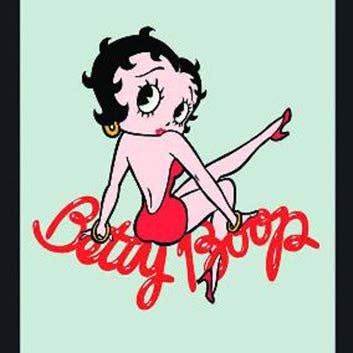 Instant Gifts International - Wholesale Wall Mirror - Decorative Mirror - Betty Boop Sitting On Her Name