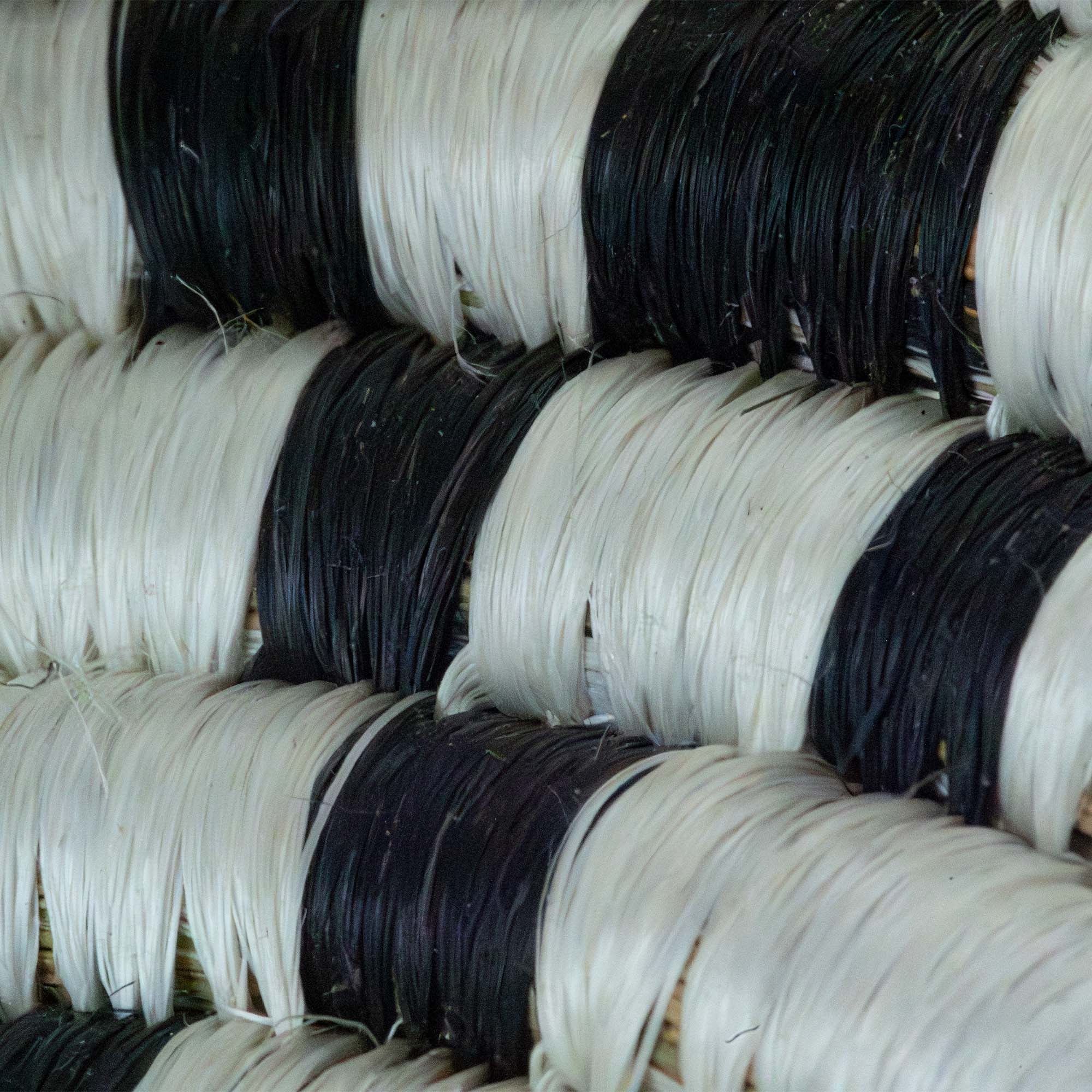 Global Crafts - Wholesale Basket - African Rwanda Baskets Home & Wall Decor-Set/3 Monochrome - MIXED DESIGNS8