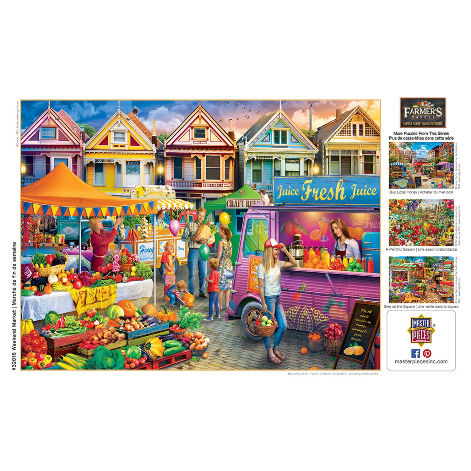 Masterpieces Puzzles - Wholesale Puzzle - Adult - Farmer's Market - Weekend Market 750 Piece Puzzle3