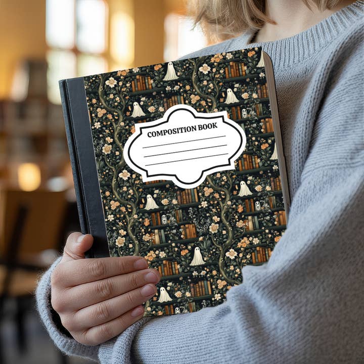 Oily Graphic Creations - Wholesale Journal Cover - Ghost Library-Composition Notebook Cover3