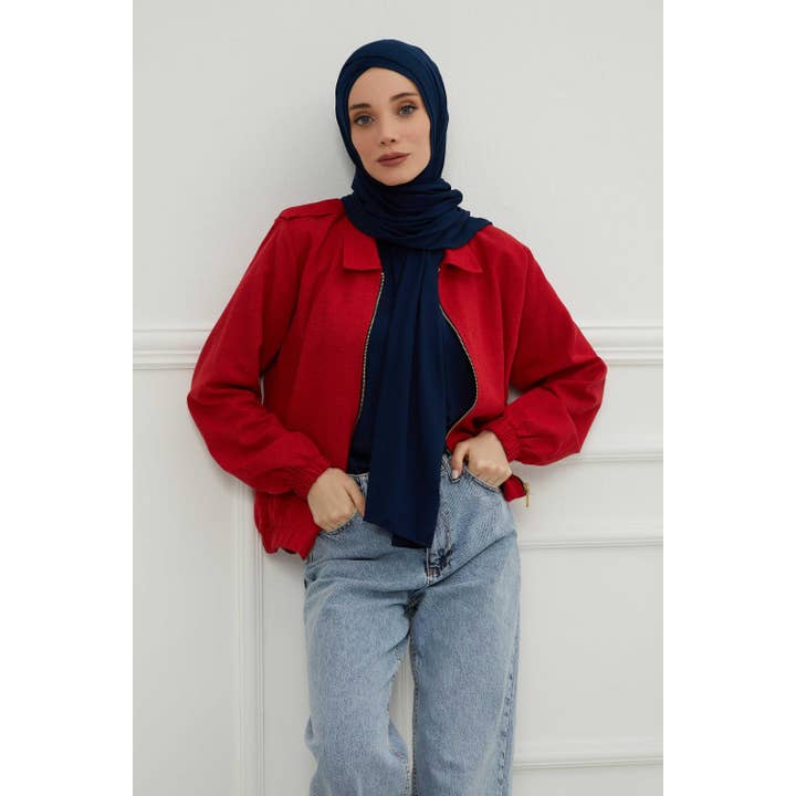 Aisha's Design - Wholesale Hijab - Women's - Comfort Fit Cotton Jersey Hijab, Breathable Lycra Blend Shawl for Women, Easy Daily Wear Modest Headscarf,PS-40125