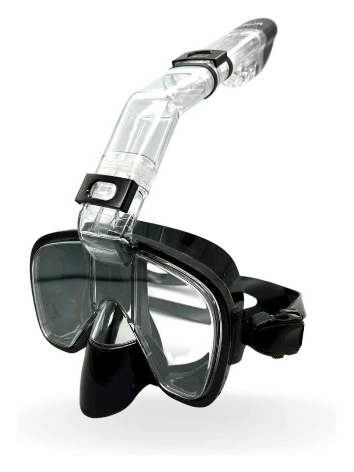 Máscara de snorkel, parte superior seca para buceo, color negro para venta al por mayor de ROFFT USA LLC