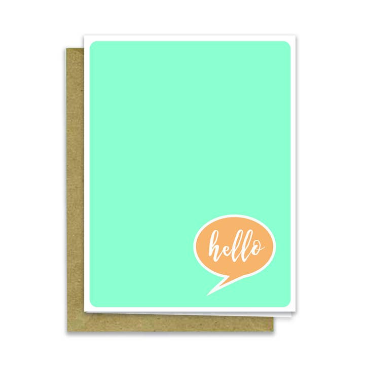 mavisBLUE paper goods - Wholesale Everyday Greeting Card - hello bubble0