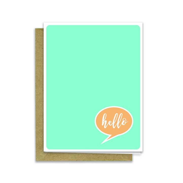 mavisBLUE paper goods – wholesale Everyday greeting card – hello bubble