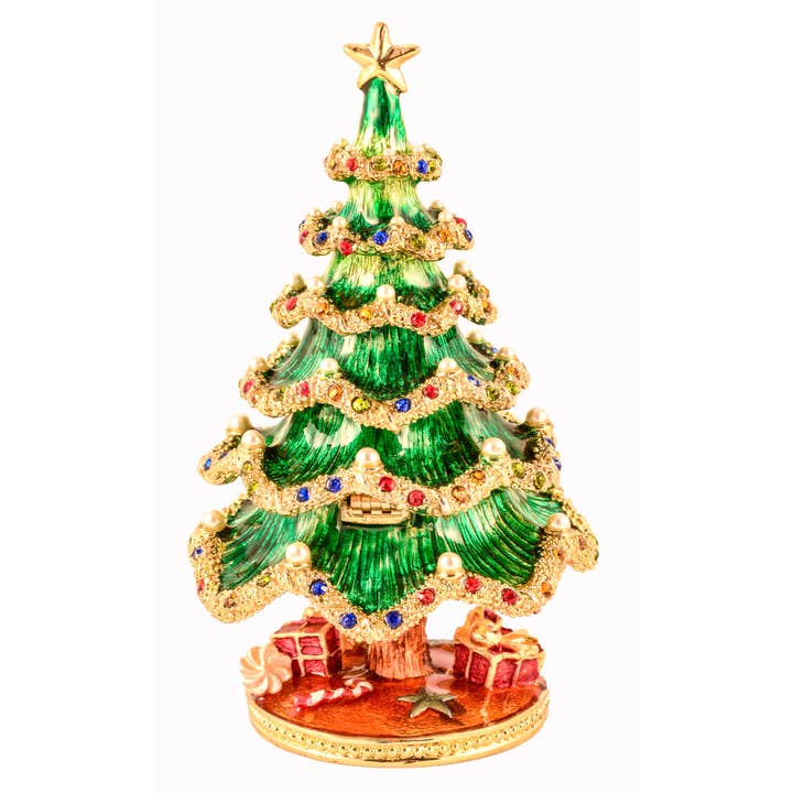 Ciel Collectables - Wholesale Christmas Decoration - Christmas Tree with Faux Pearls & Swarovski Crystals