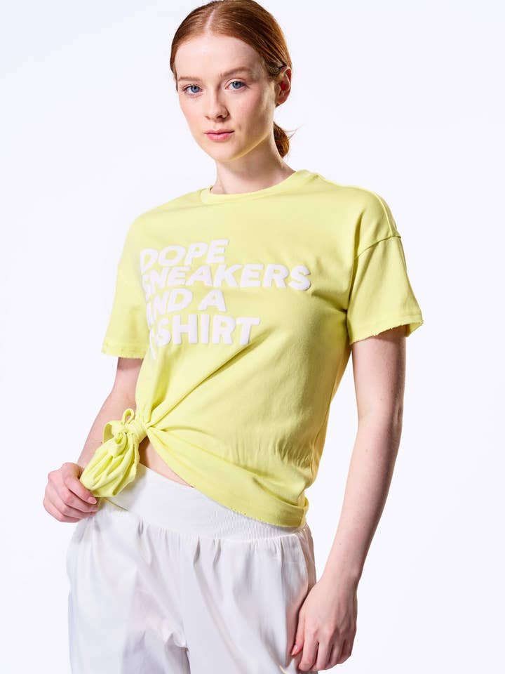 The Fifth Week - Vendita all'ingrosso Maglietta serigrafata - Donna - Sneakers nere 'Dope... ' T-shirt2