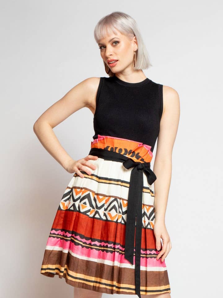 Verna Dress - Tulum Stripe for wholesale by Eva Franco