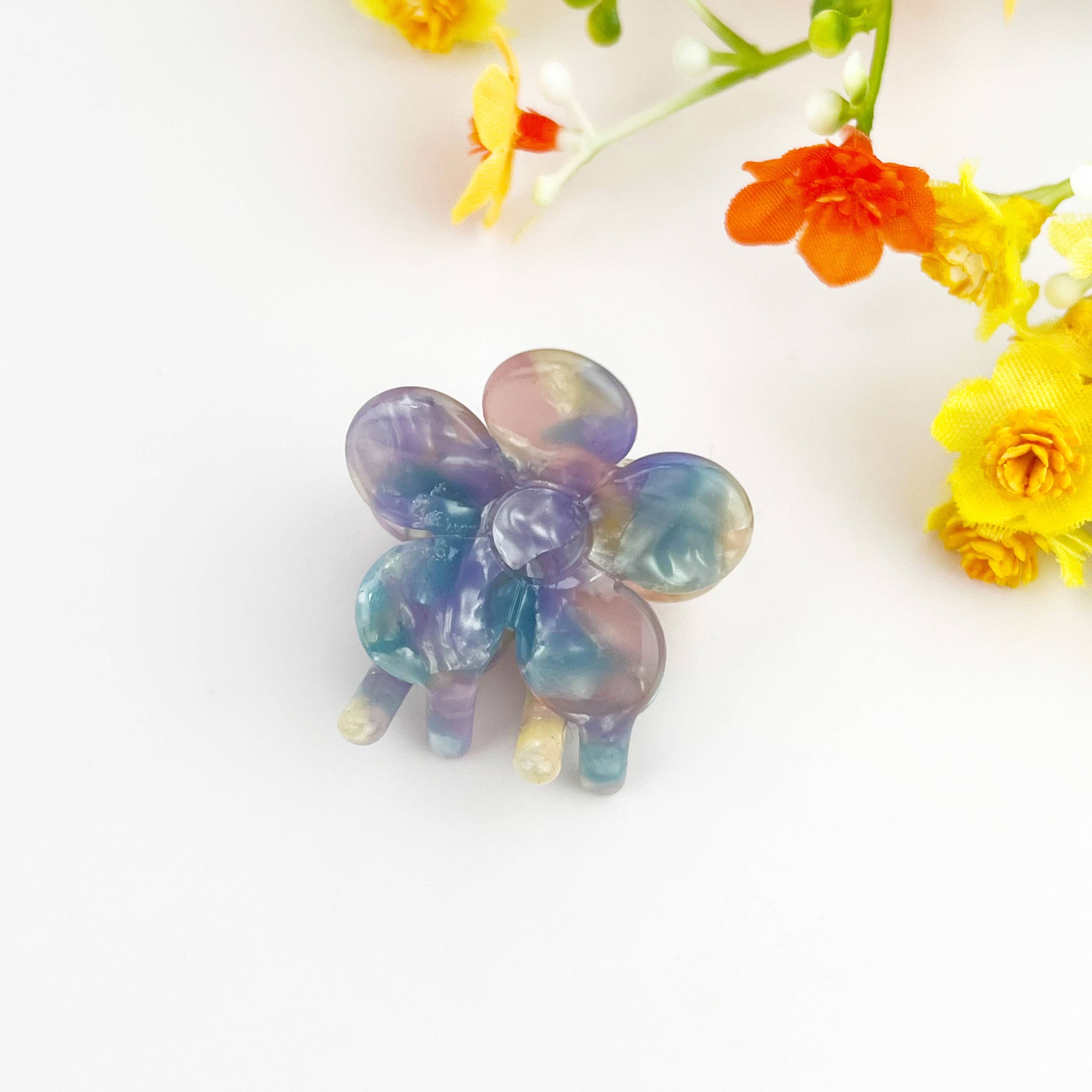 mildstyles - Wholesale Hair Clip - Women's - Mini Floral Acetate Hair Claw Clip4