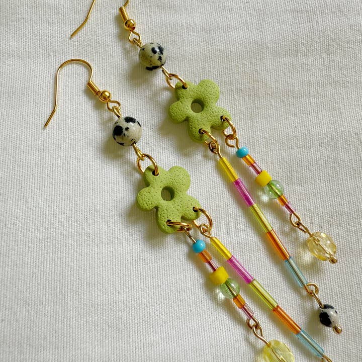 Lemon Lee Studio - Wholesale Dangle Earrings - Matcha Gigi Earrings1