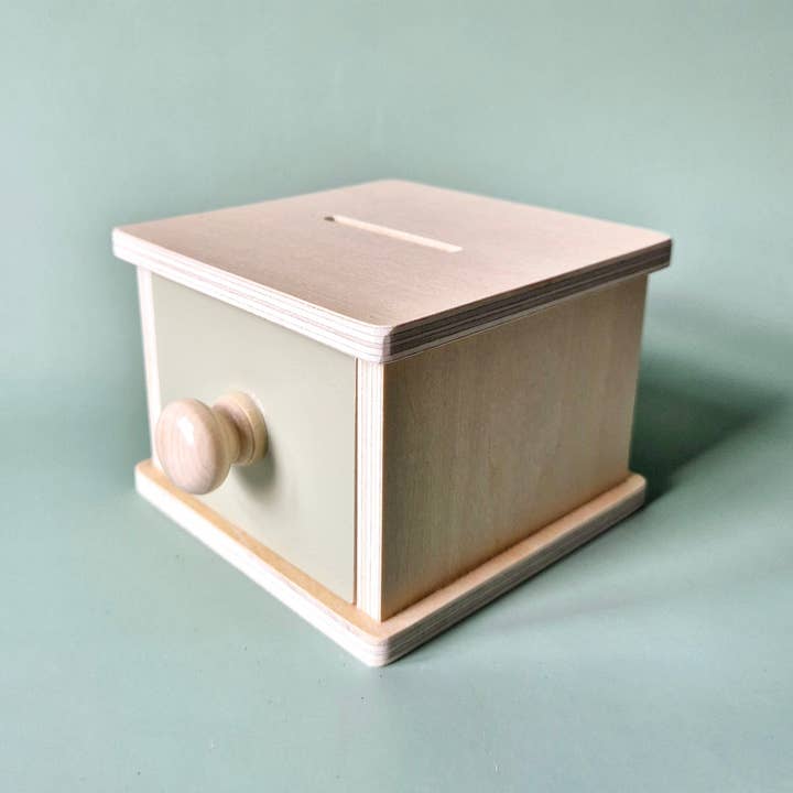 Rammelaartje - Wholesale Wood Toy - Kids - Wooden Montessori Play Box with Drawer & Colored Discs – Stimulates Motor Development4