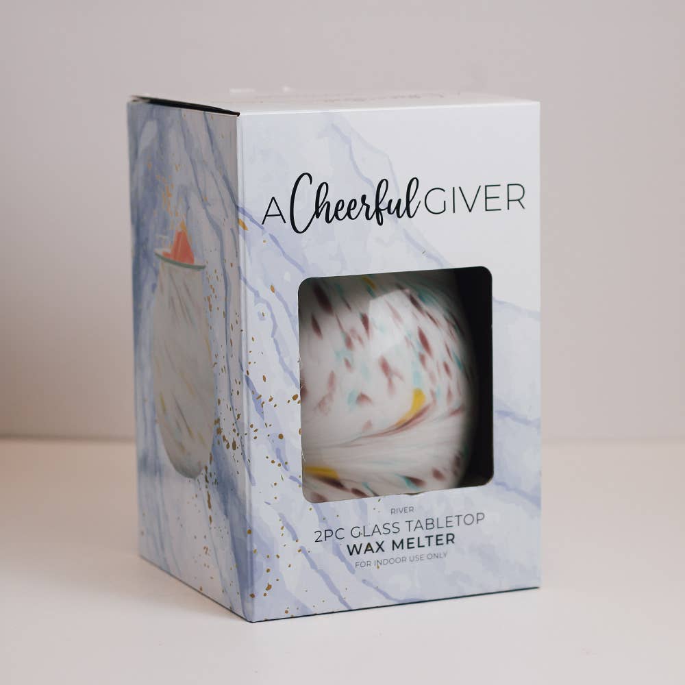 A Cheerful Giver – wholesale Wax warmer – River Glass Wax Melter - Tabletop2