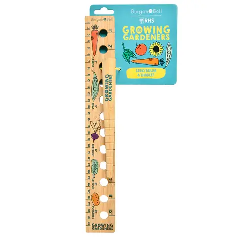 Burgon and Ball – wholesale Garden tool – NEW Growing Gardeners Planting Ruler and Dibber FSC100%1