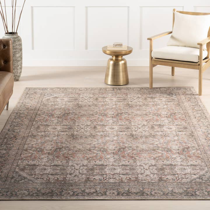 nuLOOM - Vente Tapis - Collection Hillstone Tapis de Zone Médaillon Vintage Traditionnel Deka17