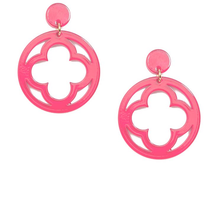 ZENZII Jewelry - Wholesale Dangle Earrings - Open Clover Drop Earring11