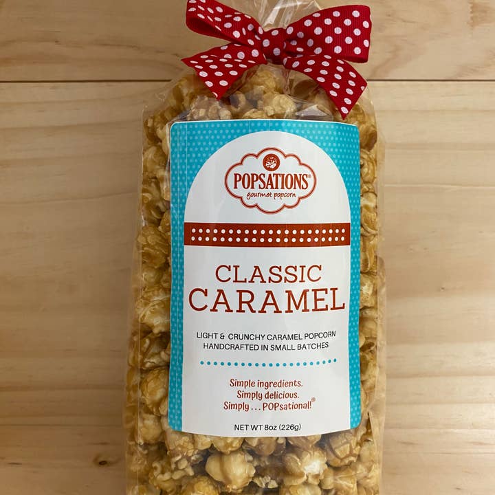 Popsations Popcorn Company - Wholesale Popcorn - Popsations gourmet popcorn 8oz Ribbon Bag