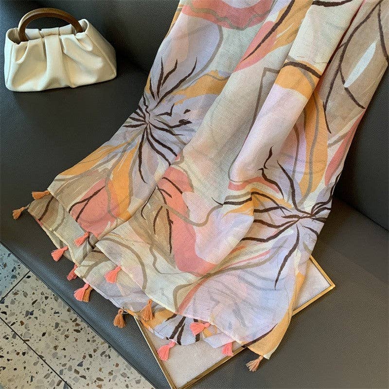   Cashmere-Like Horse Print Warm Scarf for wholesale on Faire3