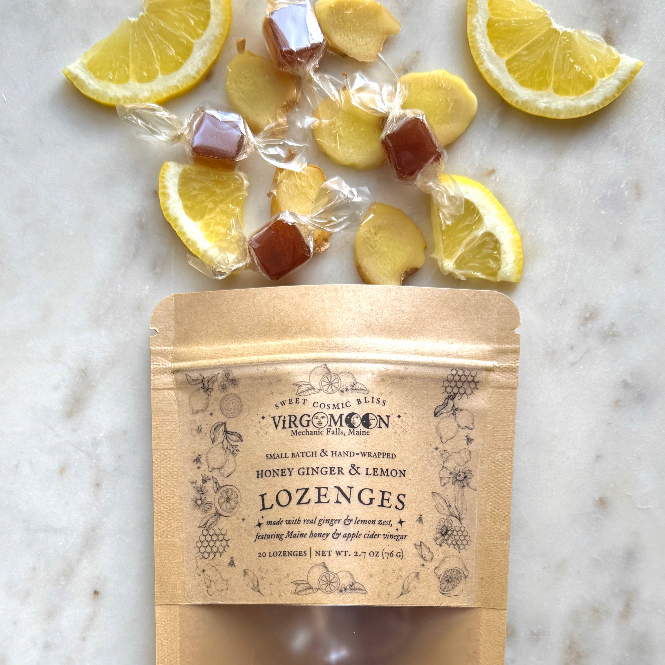 Virgo Moon - Wholesale Lozenges/Cough Drops - Honey Ginger & Lemon Lozenges9