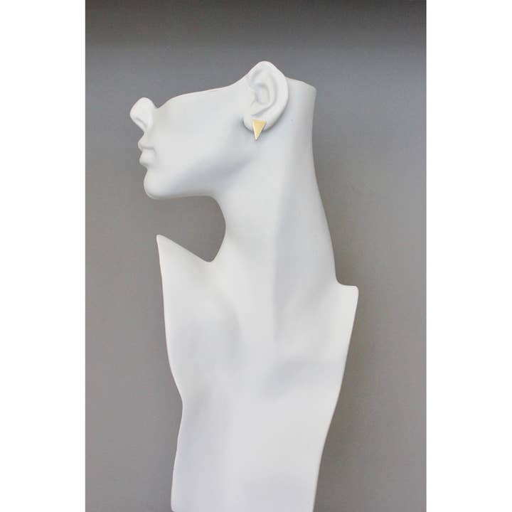 David Aubrey Jewelry - Wholesale Stud/Post Earrings - BKNE56 brass triangle posts1