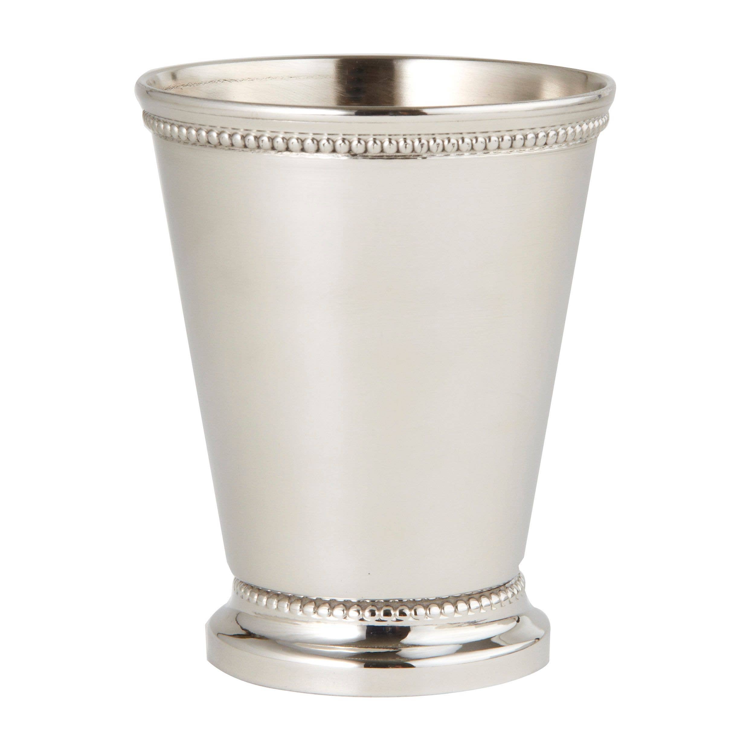 Elegance - Wholesale Coffee Mug - Beaded Mint Julep Cup, 3.5", SS0