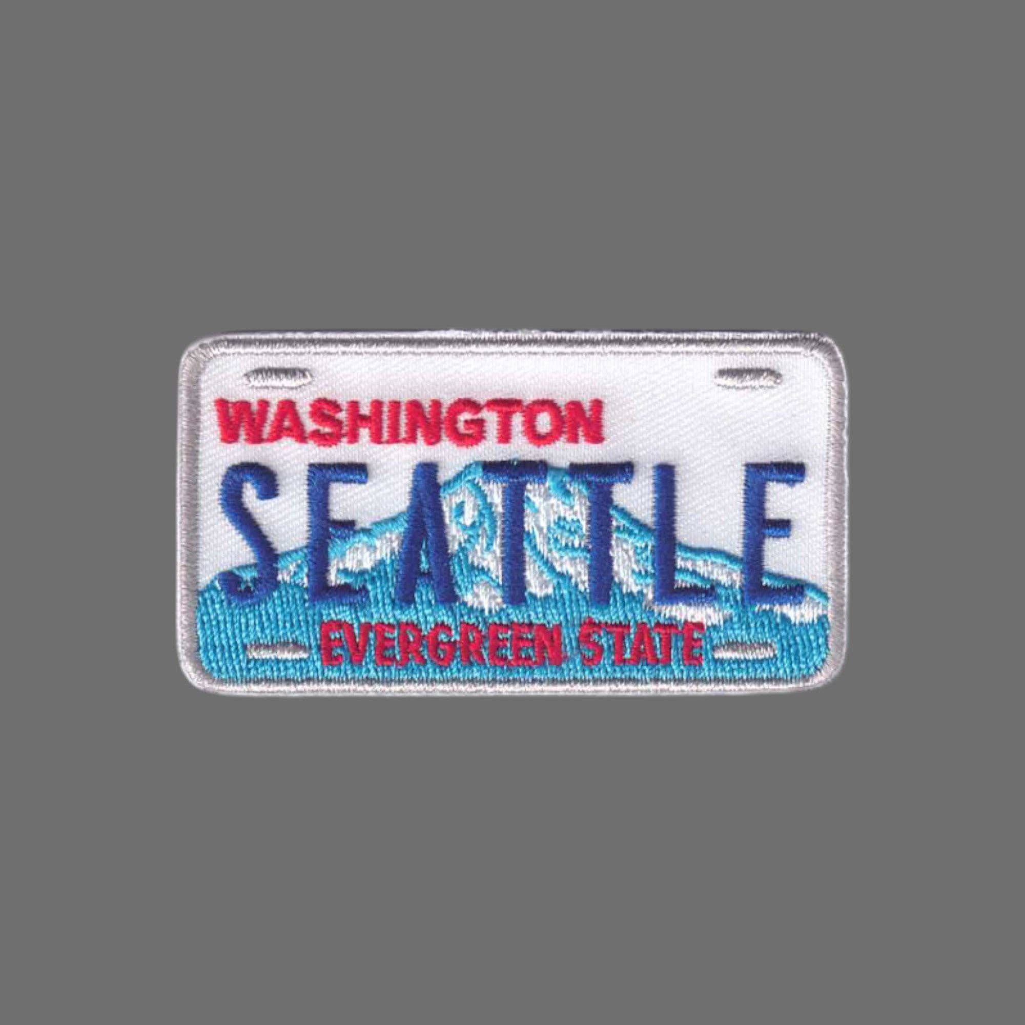 Happy Wood Products - Wholesale Patch - SEATTLE Washington License Plate Patch - 33882
