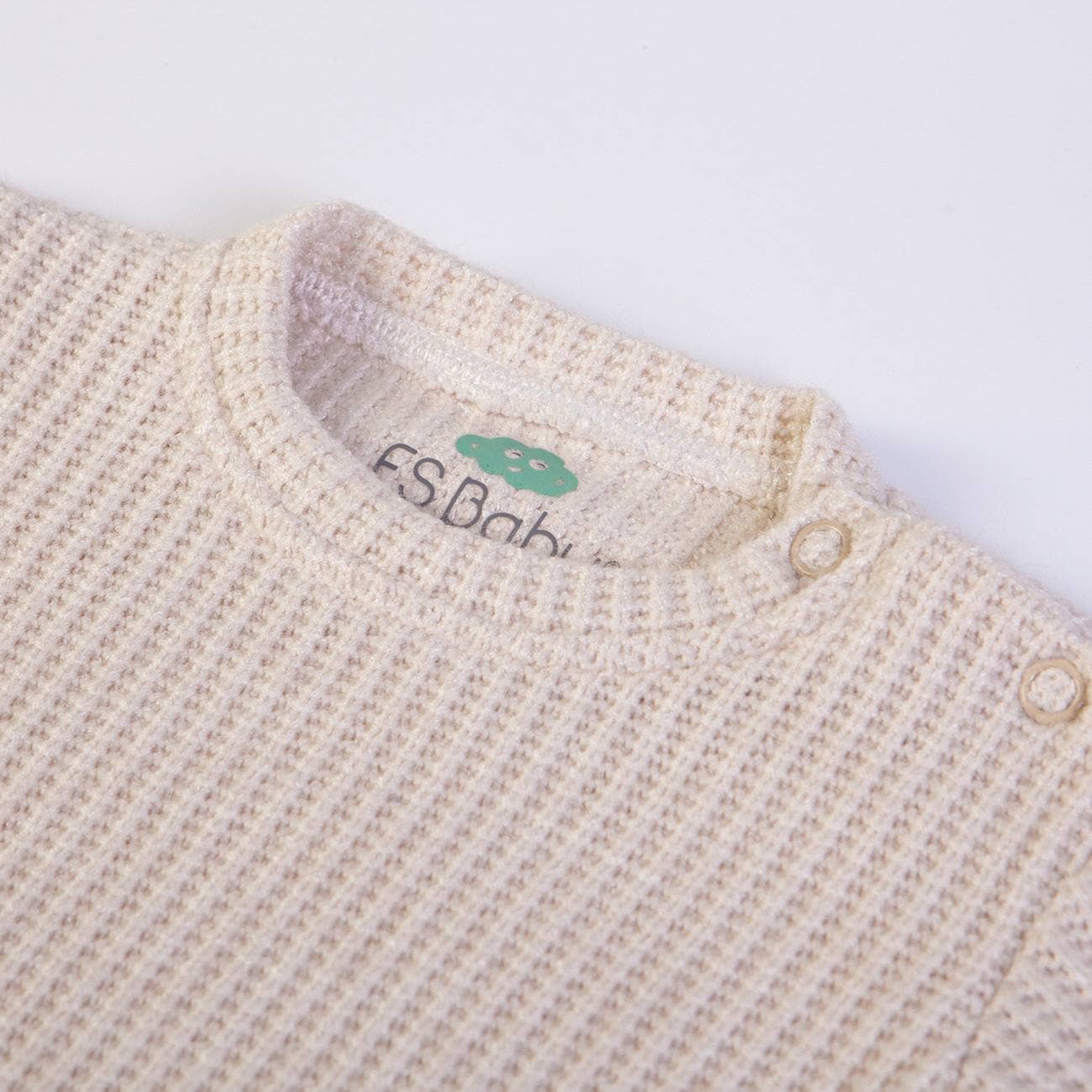 Beige 16687 - Survêtement en tricot (sweatshirt + pantalon) - AH 25-26 en vente sur Faire2